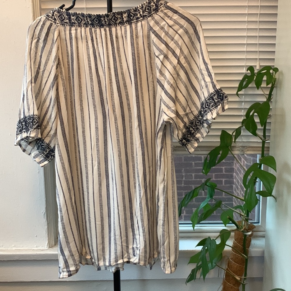 Striped KNOX ROSE Shirt - Picture 5 of 5